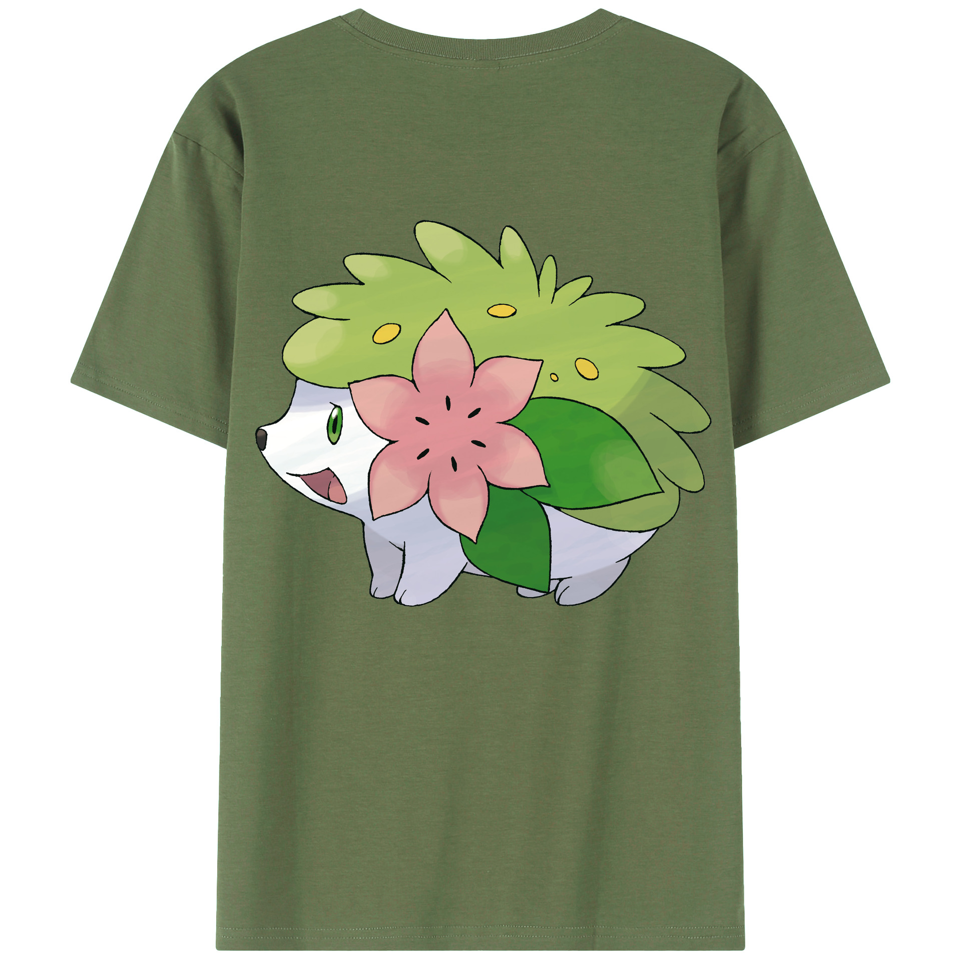 （画像用） ポケットモンスター Pokémon 綿100％ メンズ半袖Tシャツ（バックプリント） 通気性